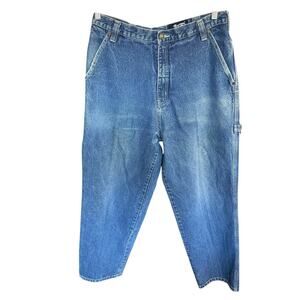 Vtg 90s 1St Element Jeans Men's Cargo Pants Wide Leg Skater Grunge 34x32 Blue